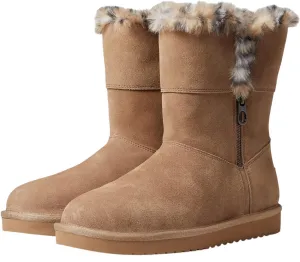 Koolaburra By Ugg Womens Aribel Short Leopard Boots Amphora Brown 9M
