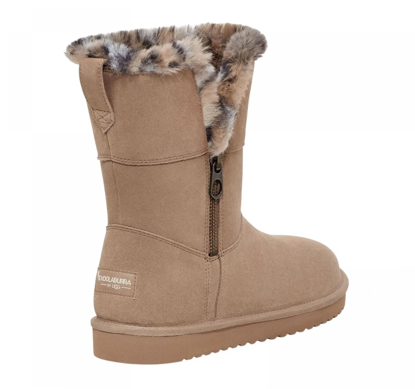Koolaburra By Ugg Womens Aribel Short Leopard Boots Amphora Brown 9M