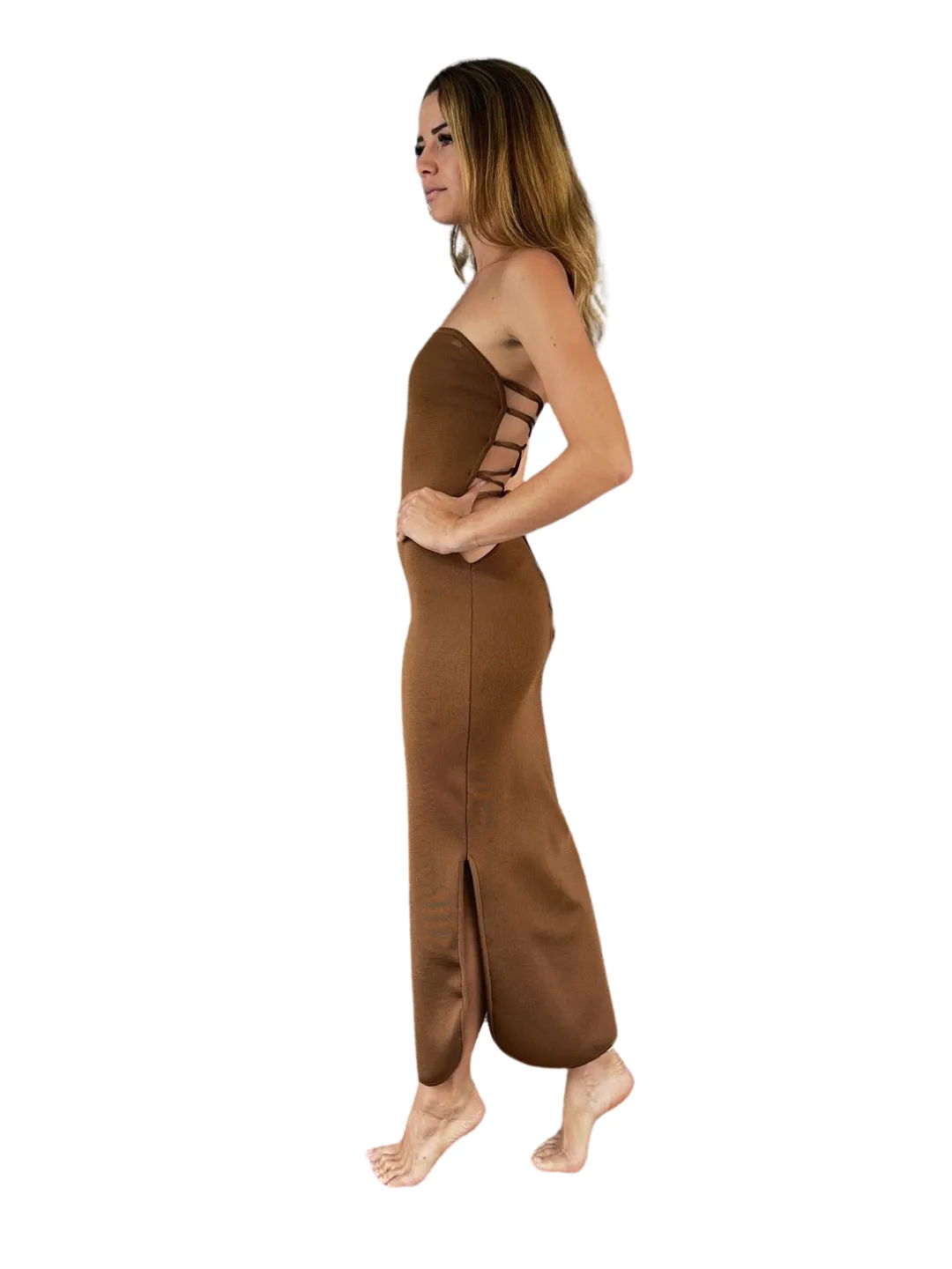 La Galpa Kodomo Fool Dress Chestnut