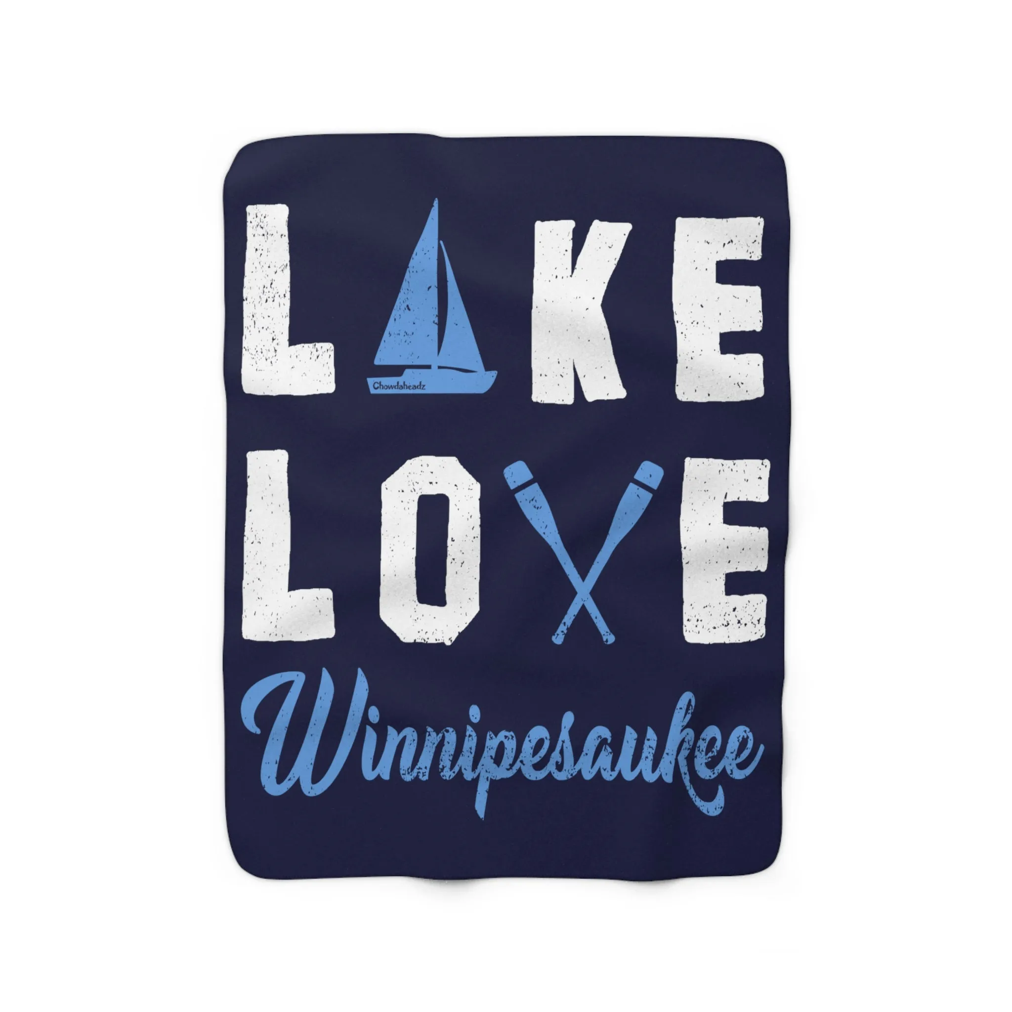 Lake Love Winnipesaukee Sherpa Fleece Blanket