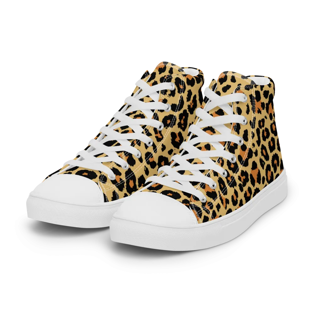 Leopard Skin High Top Shoes