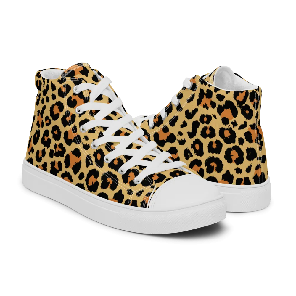 Leopard Skin High Top Shoes
