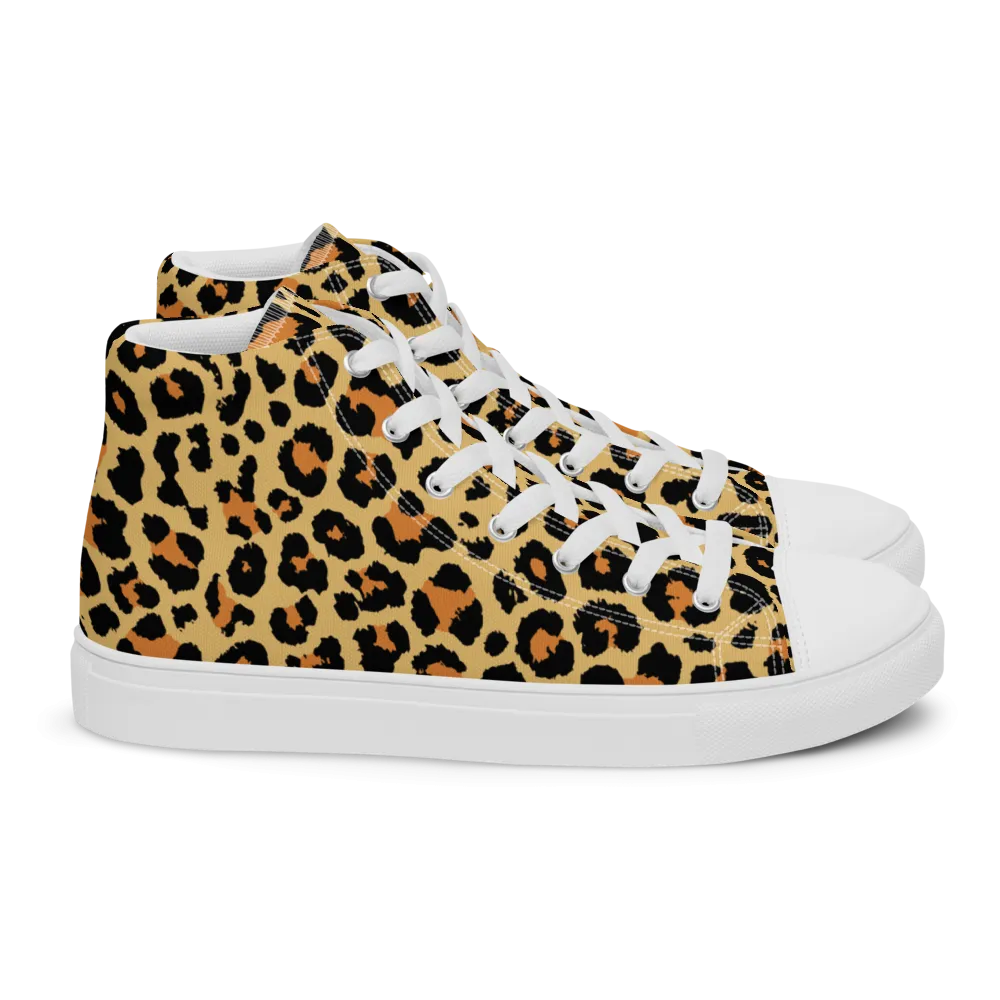 Leopard Skin High Top Shoes