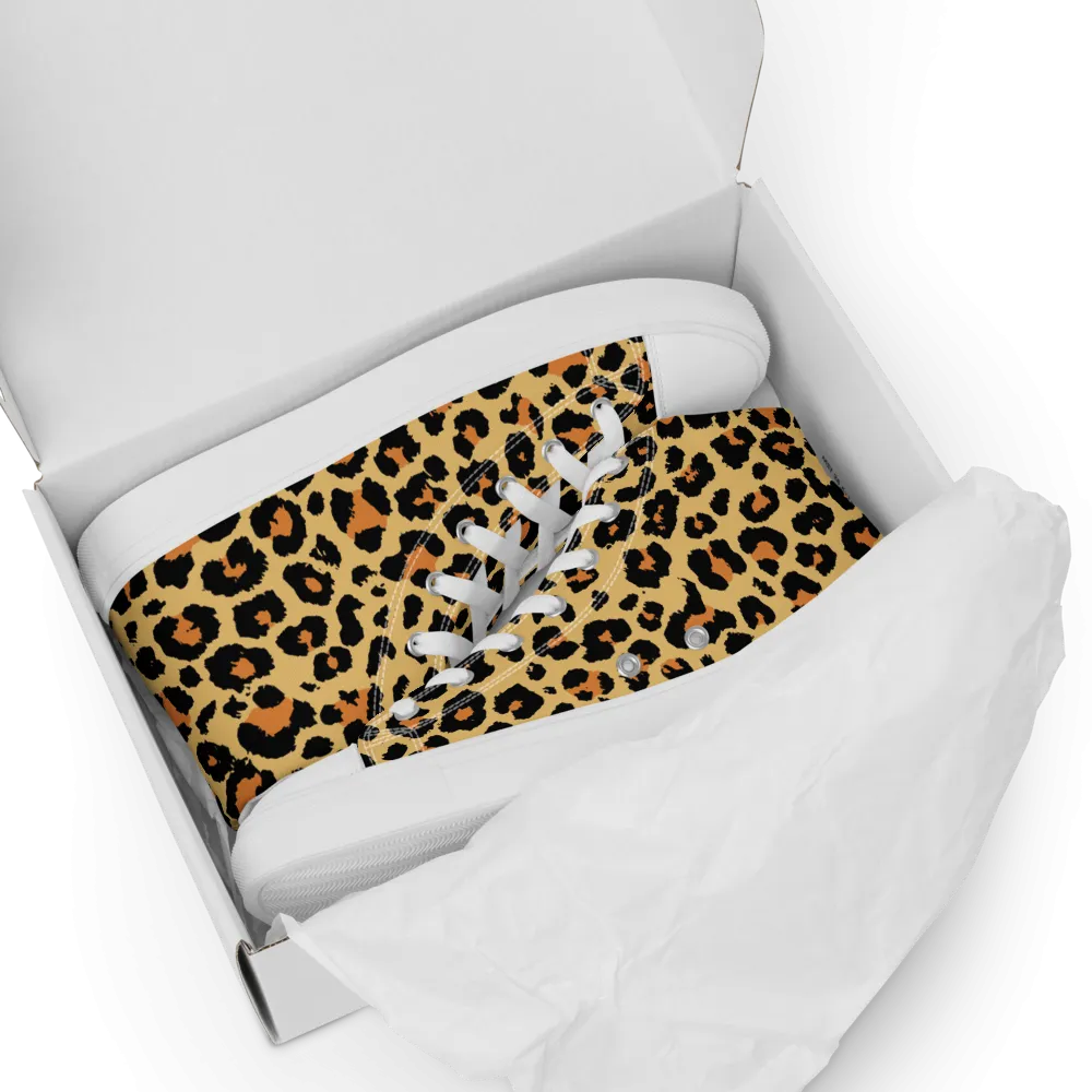Leopard Skin High Top Shoes