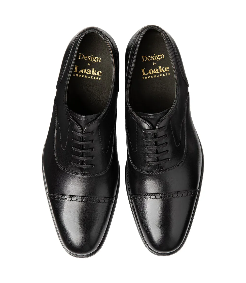 Loake Hughes Shoes - Black Calf