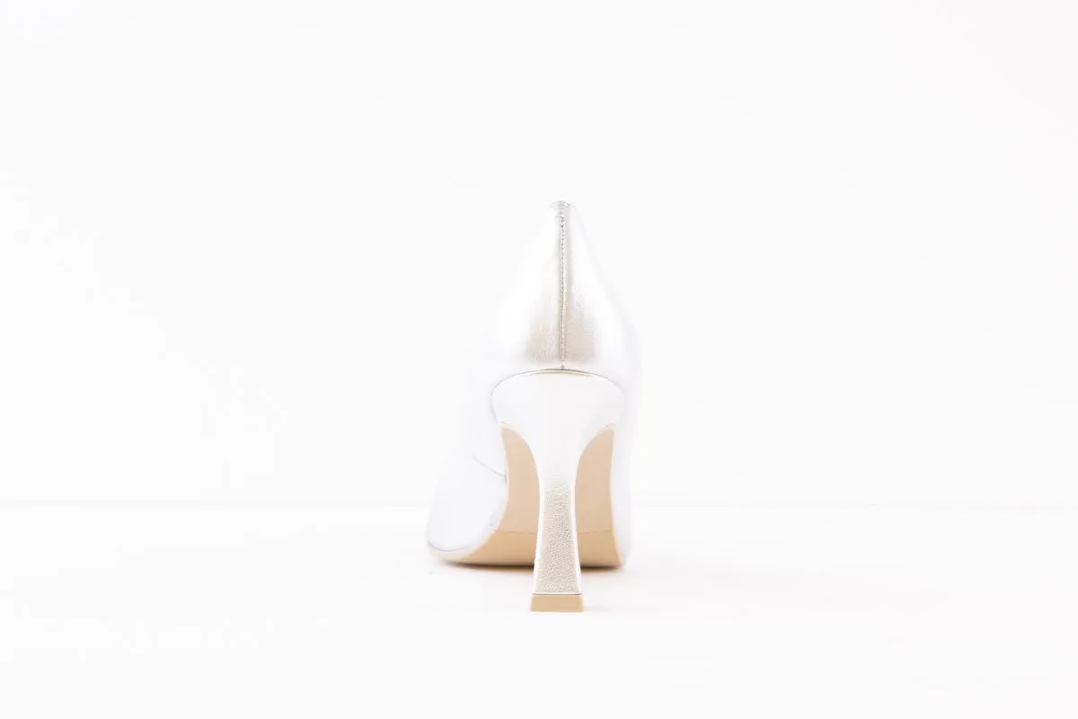 LODI - MOTI HIGH HEEL COURT SHOE - SILVER