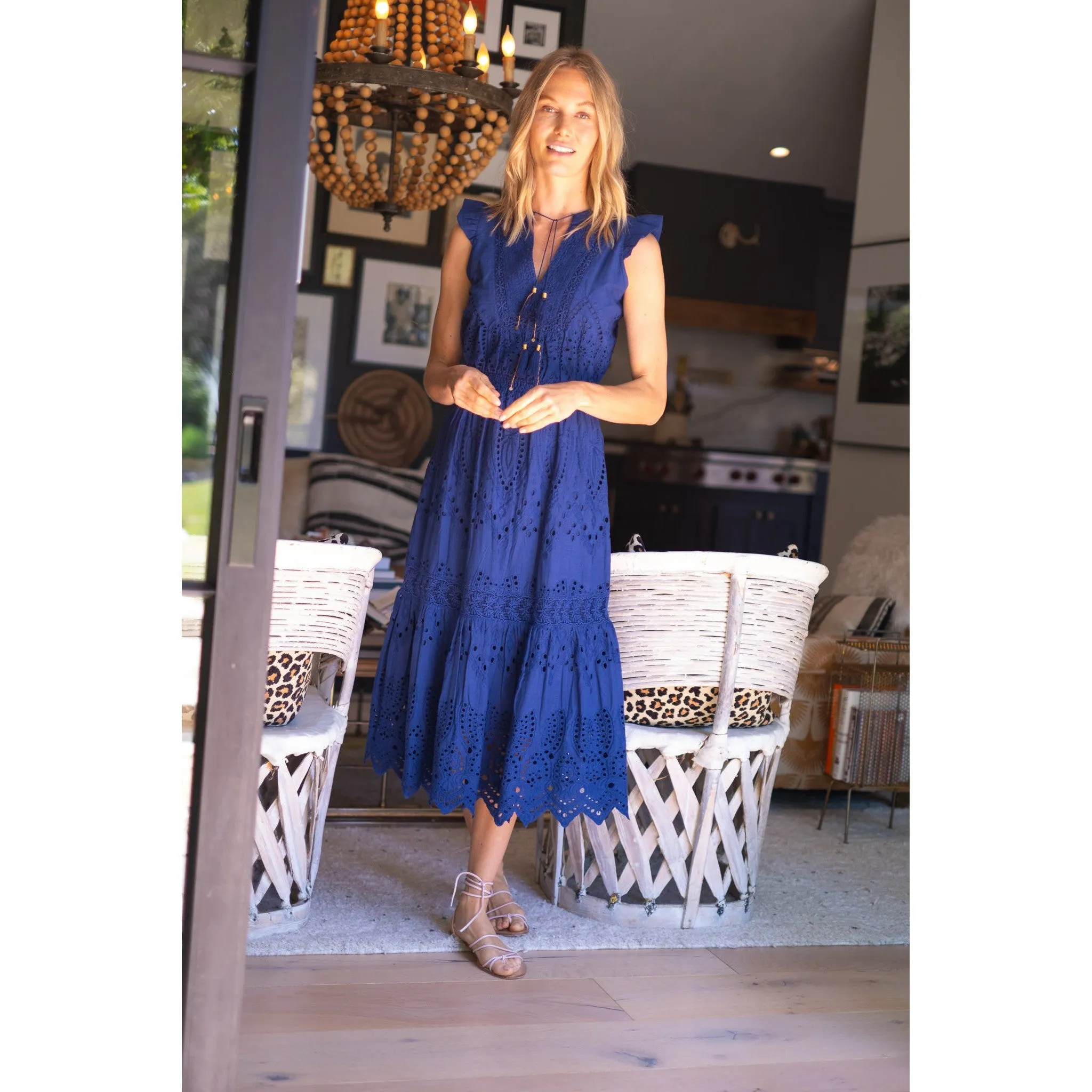 Lola Midi Dress Eyelet