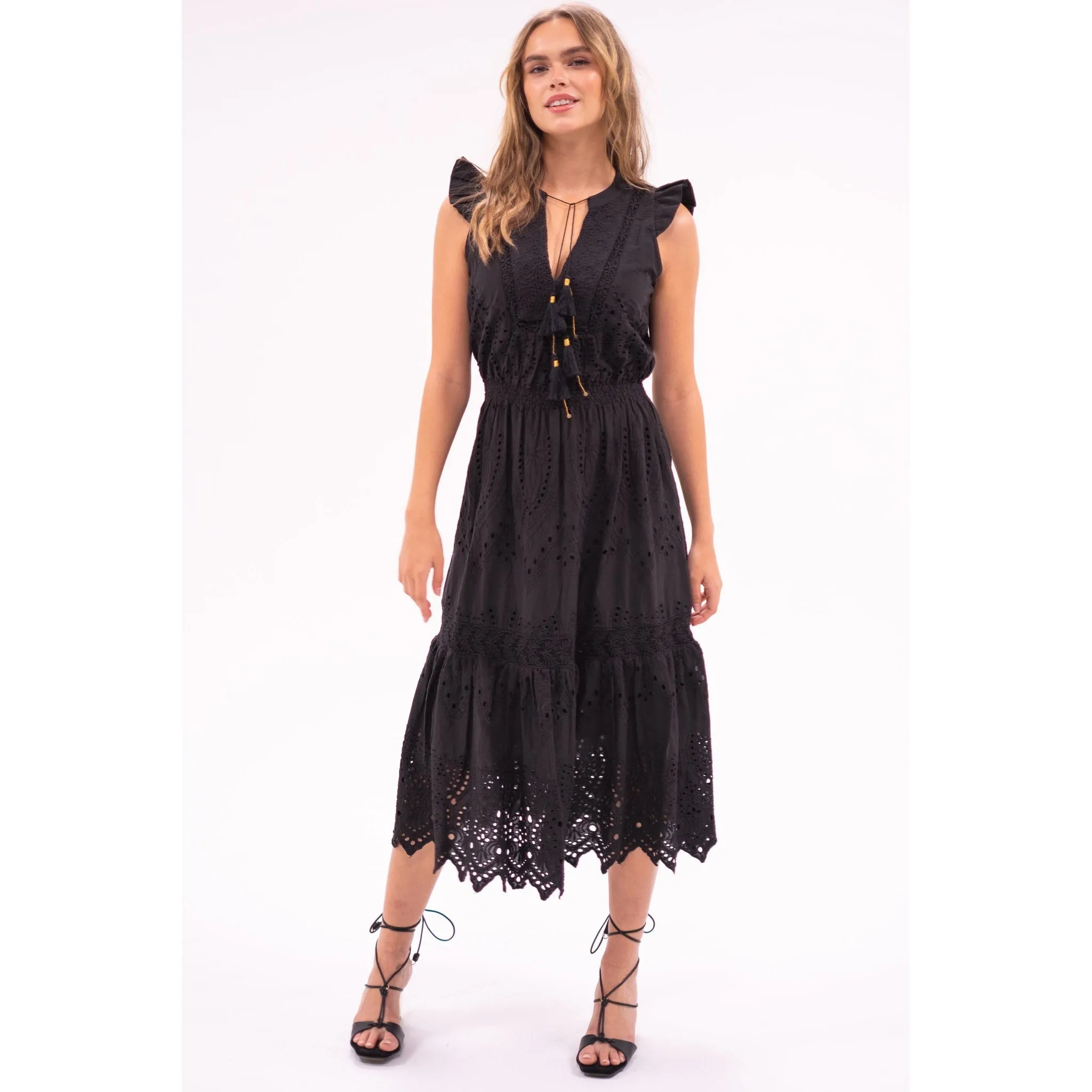 Lola Midi Dress Eyelet