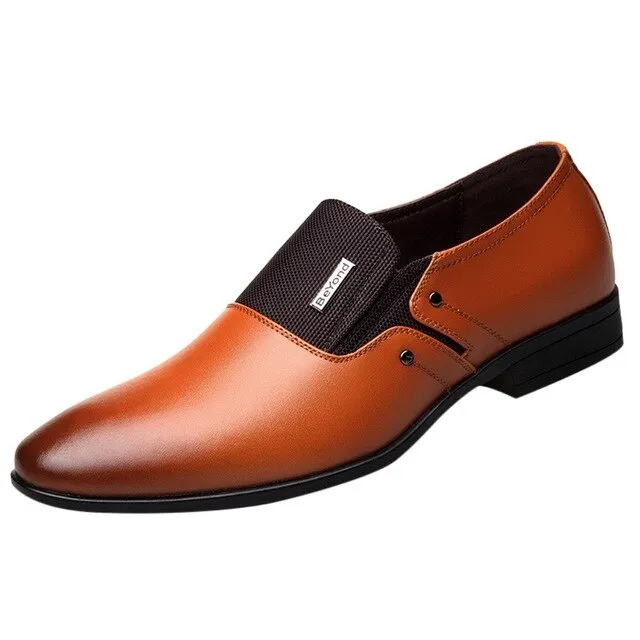 Luxury Business Leather Shoes Men Oxford Breathable Rubber Formal Dress Shoes Male Office Wedding Flats Footwear Mocassin Homme