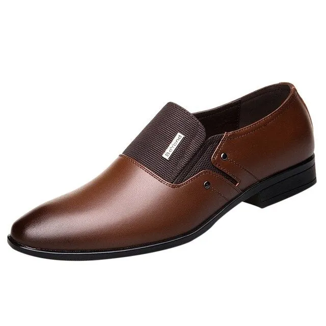 Luxury Business Leather Shoes Men Oxford Breathable Rubber Formal Dress Shoes Male Office Wedding Flats Footwear Mocassin Homme