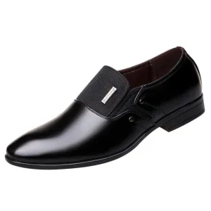 Luxury Business Leather Shoes Men Oxford Breathable Rubber Formal Dress Shoes Male Office Wedding Flats Footwear Mocassin Homme