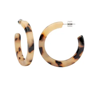 Machete - Midi Hoops in Blonde Tortoise