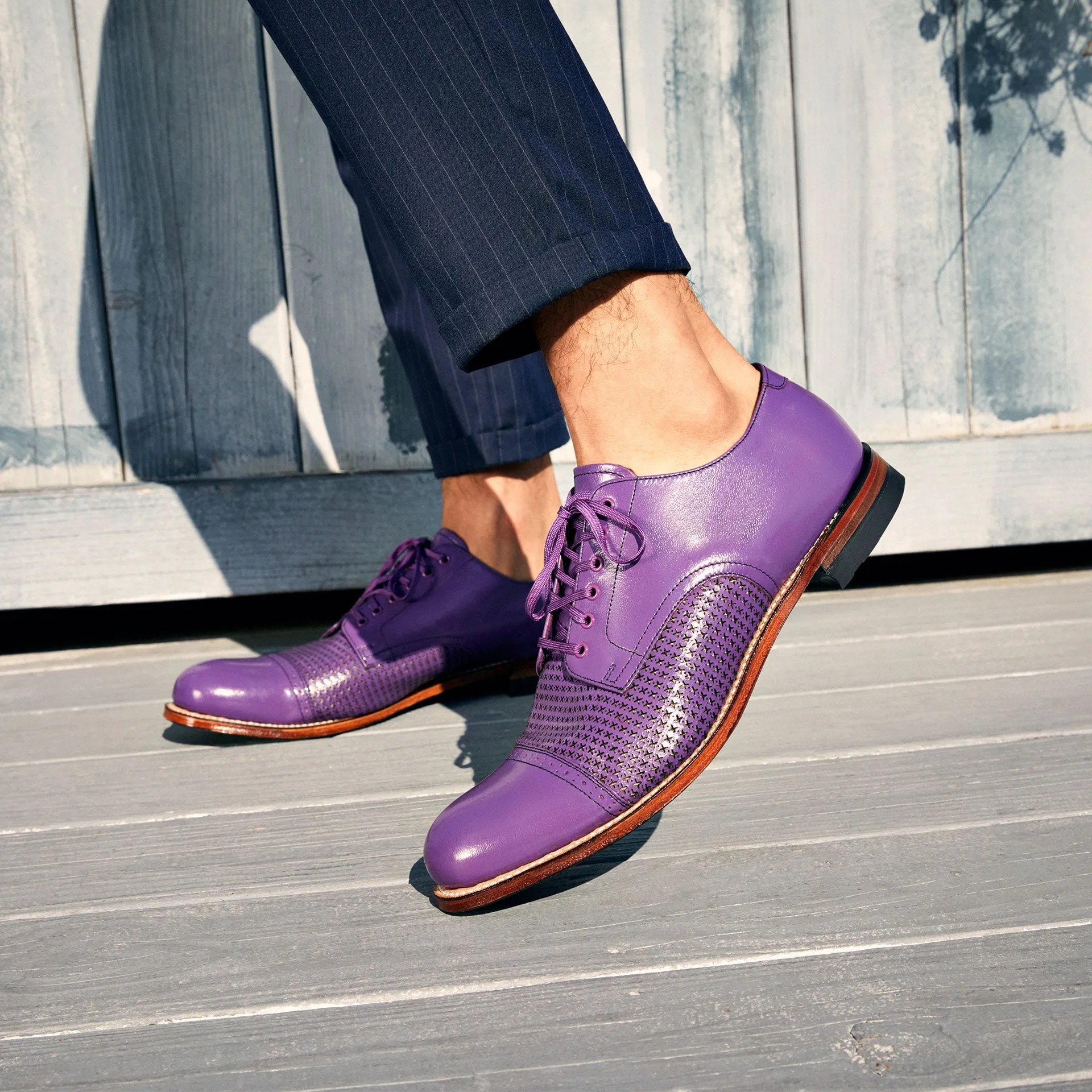 Madison Lavender Cap Toe Oxford Dress Shoes