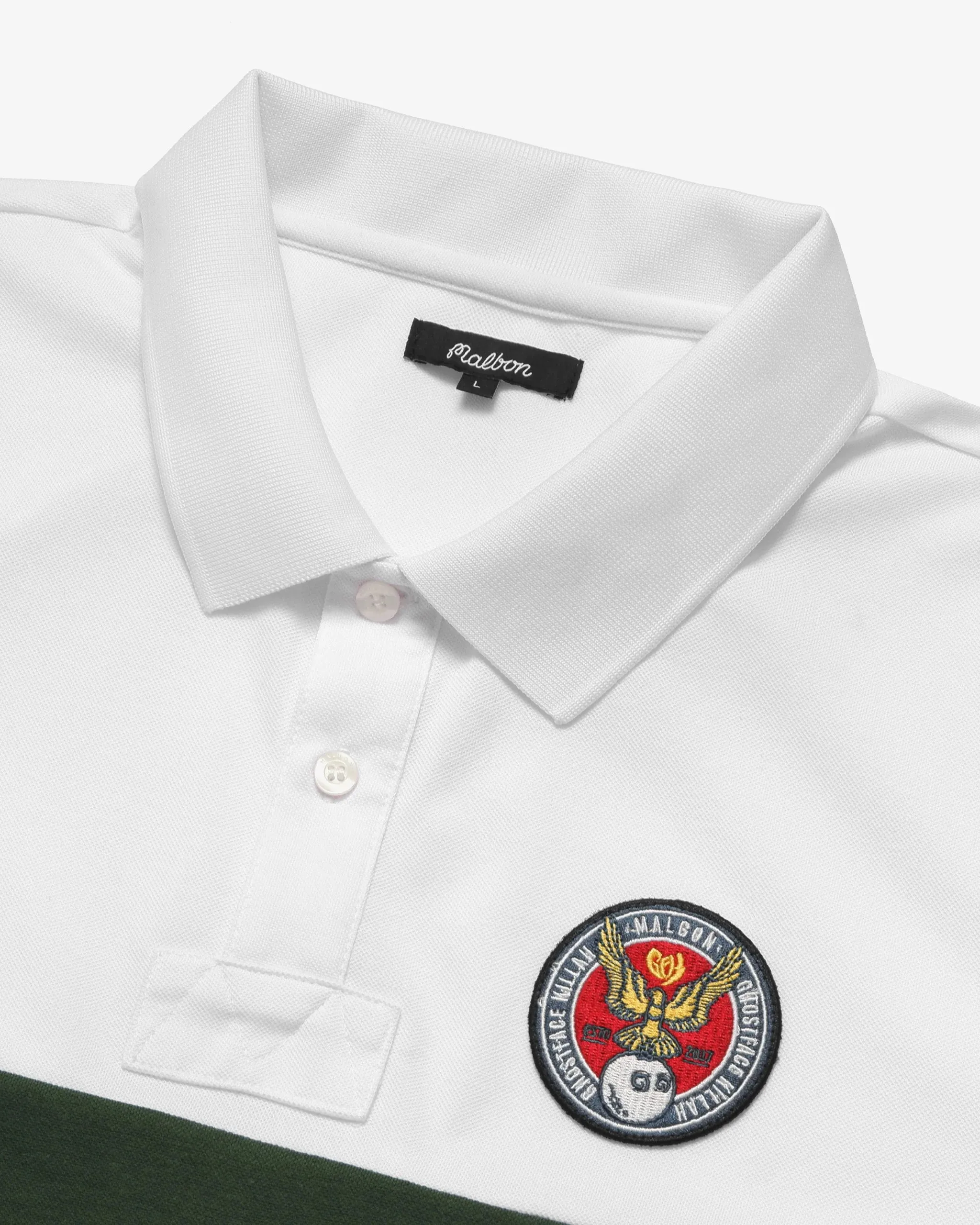 Malbon x Ghostface Killah Rugby Performance Polo - White