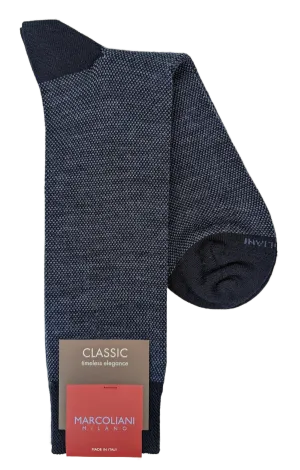 Marcoliani 4060 Extra Fine Merino Birdseye Dress Socks