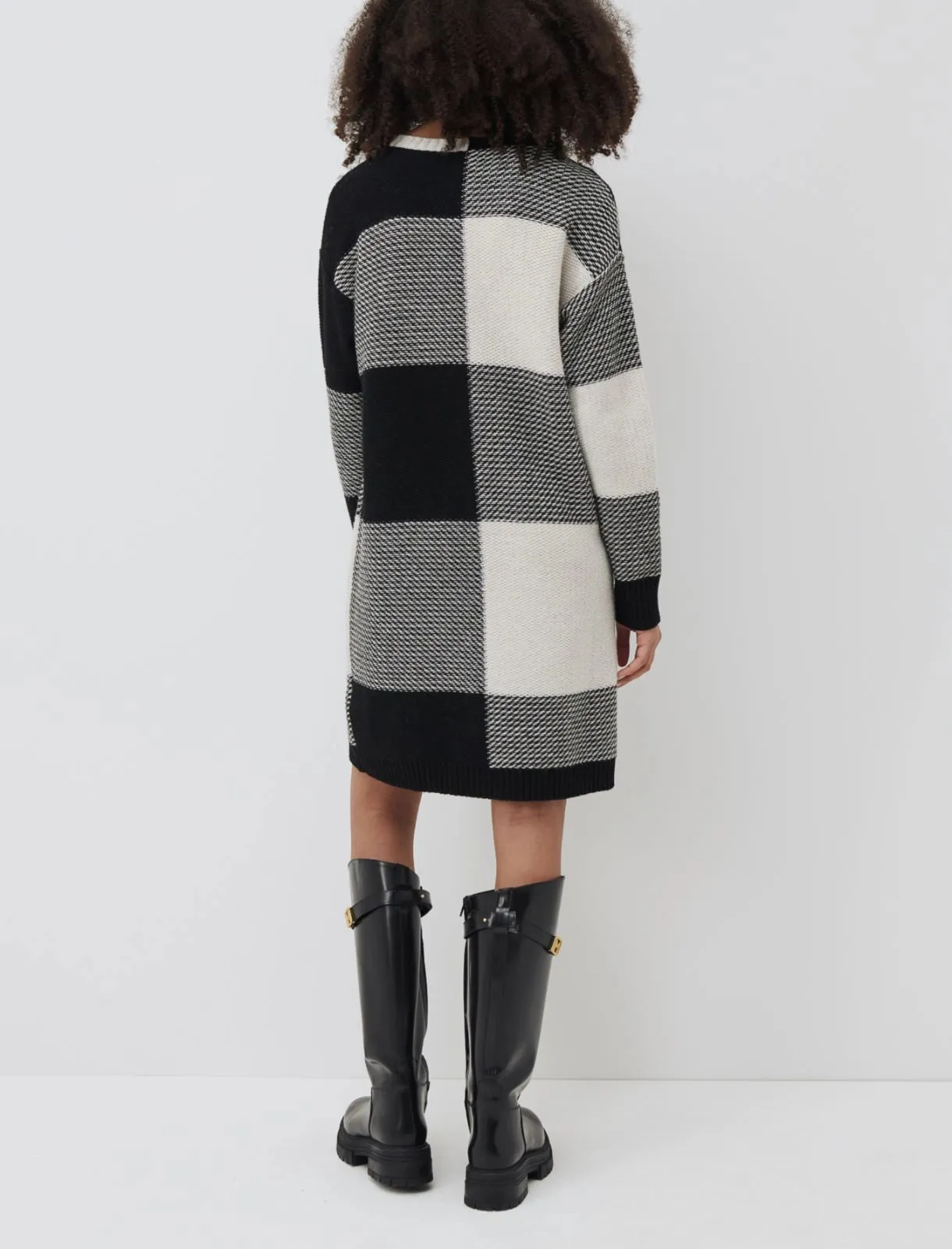 Marella - Odile Knitted Dress - Black & White