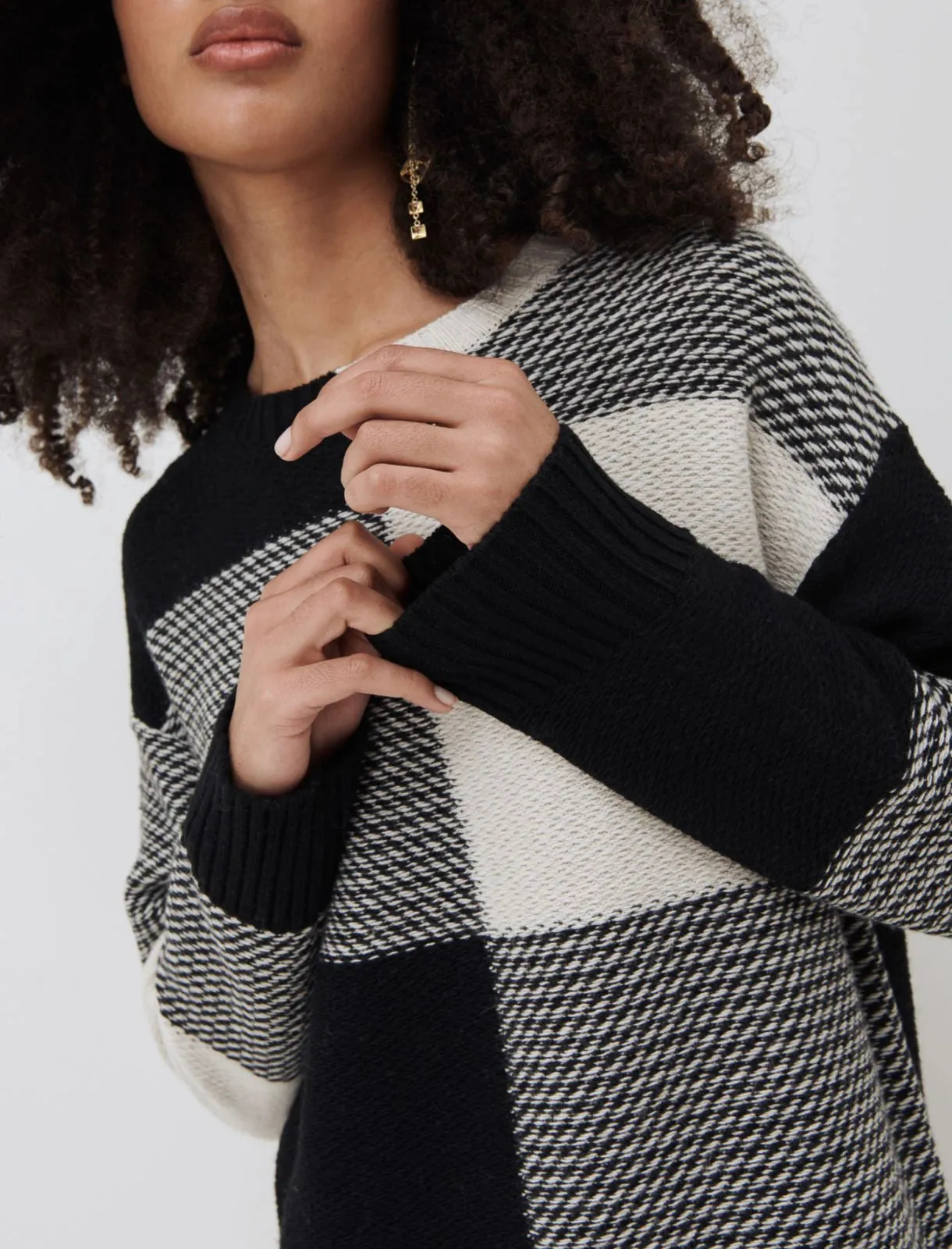 Marella - Odile Knitted Dress - Black & White
