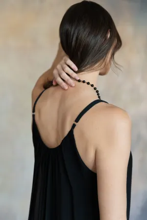Marina Silk Dress (Black)