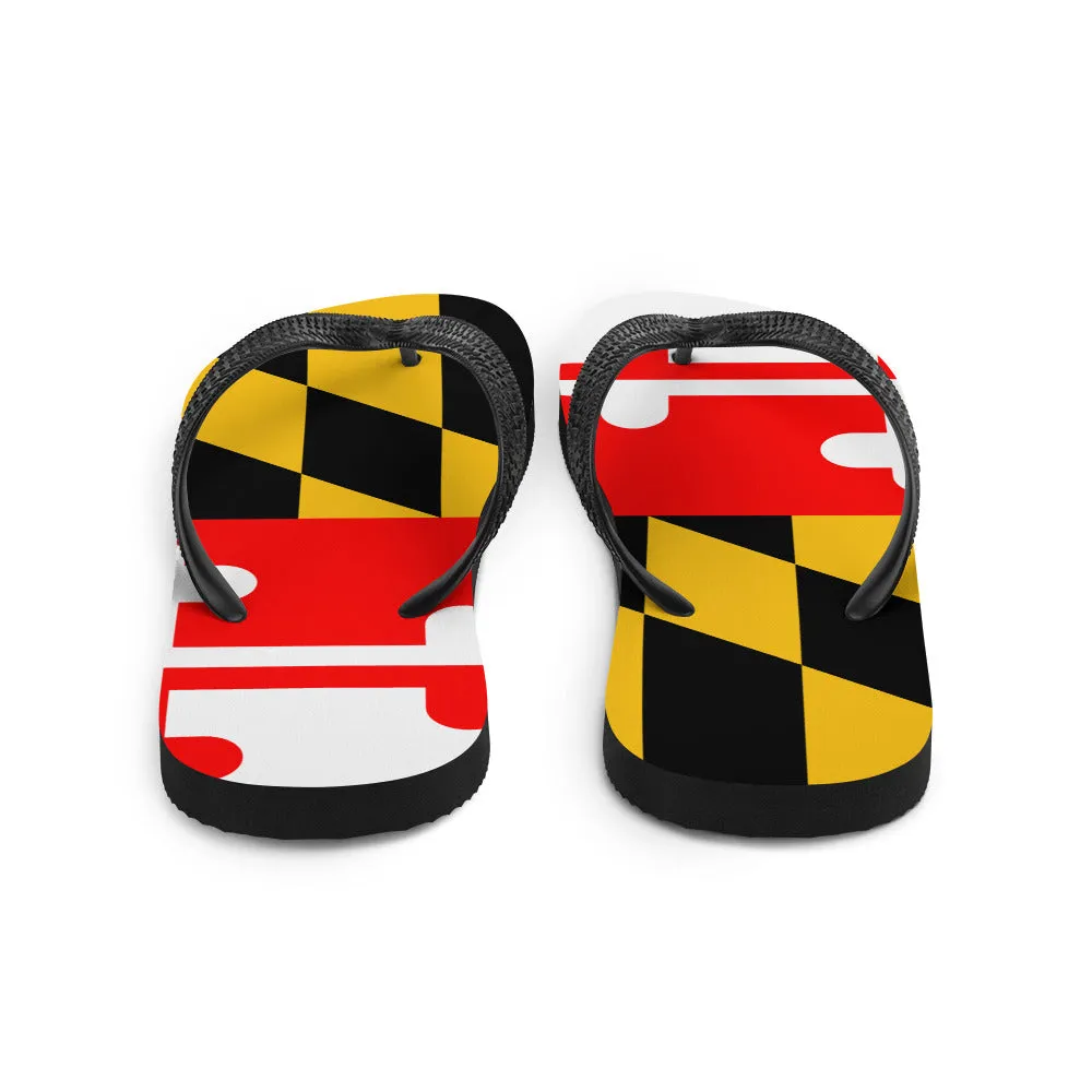 Maryland Flag Flip-Flops