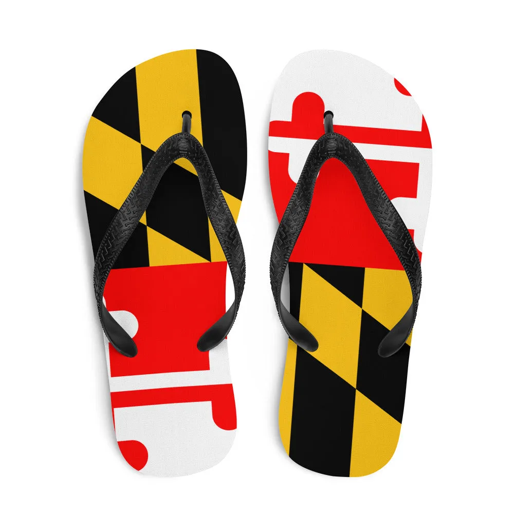 Maryland Flag Flip-Flops