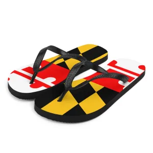Maryland Flag Flip-Flops