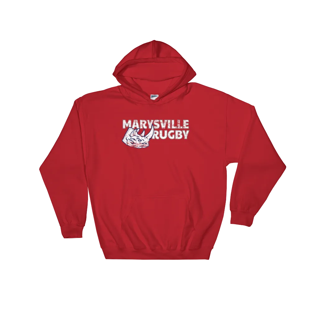 Marysville Rugby Grunge Hooded Sweatshirt