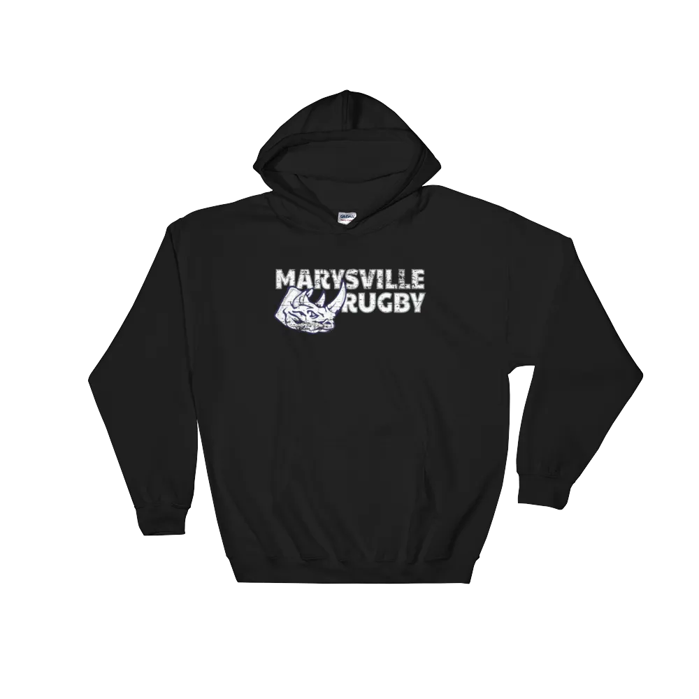 Marysville Rugby Grunge Hooded Sweatshirt