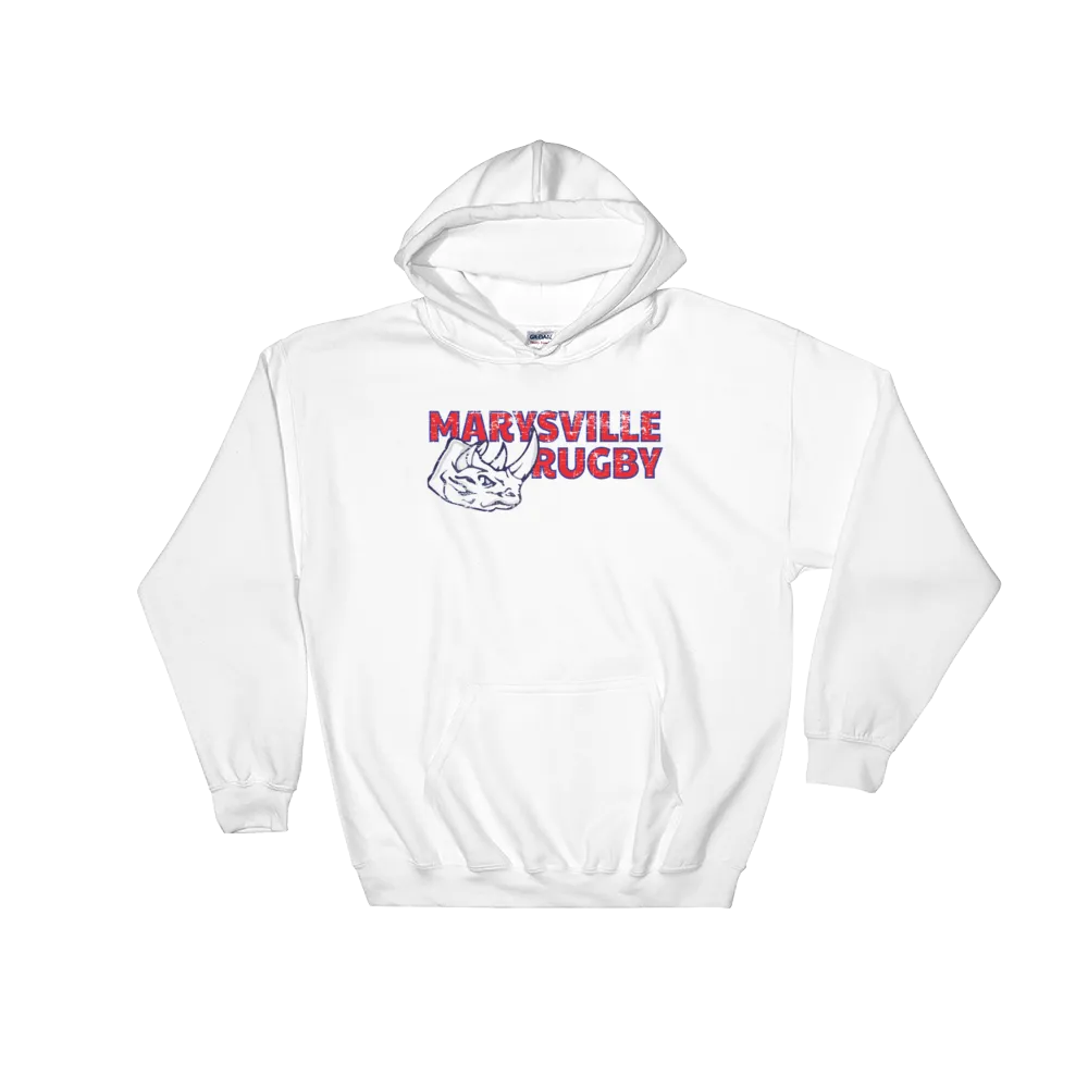 Marysville Rugby Grunge Hooded Sweatshirt