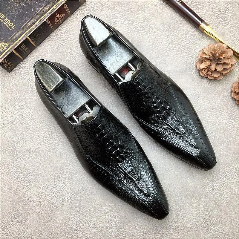 Men Dress Shoes -  Basilio Pointed Toe Shoes