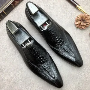 Men Dress Shoes -  Basilio Pointed Toe Shoes