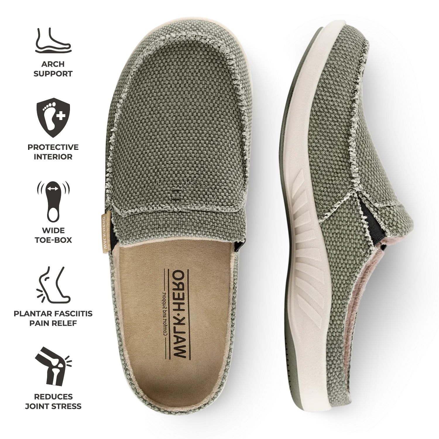 Men's Arch Support Slippers - Buy 1 Get 1 Free
