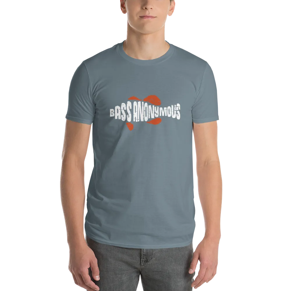 Men's BA Grunge White/Red SwimLogo Short-Sleeve T-Shirt