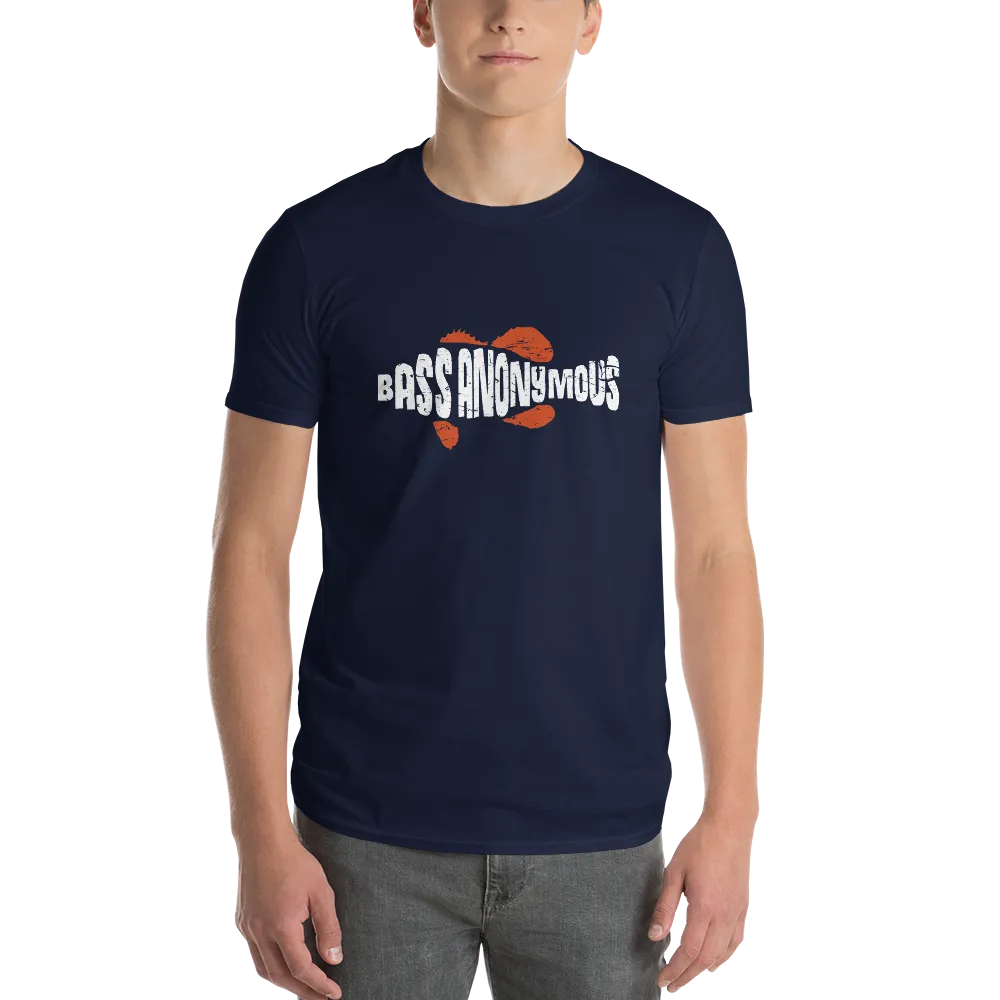 Men's BA Grunge White/Red SwimLogo Short-Sleeve T-Shirt