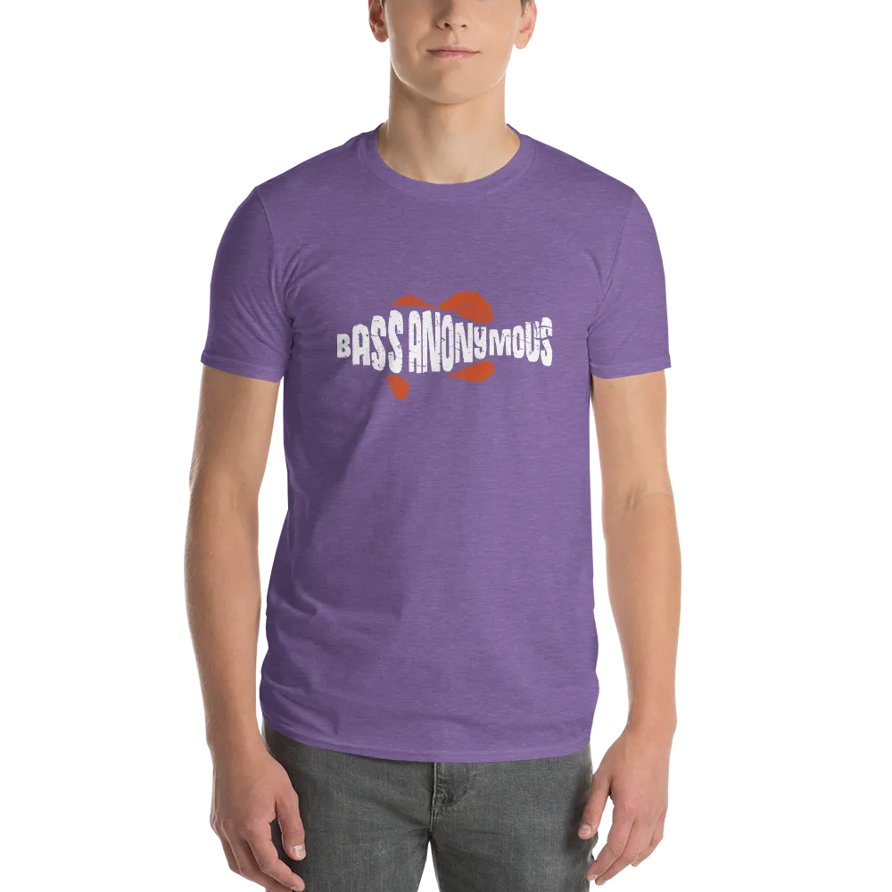 Men's BA Grunge White/Red SwimLogo Short-Sleeve T-Shirt
