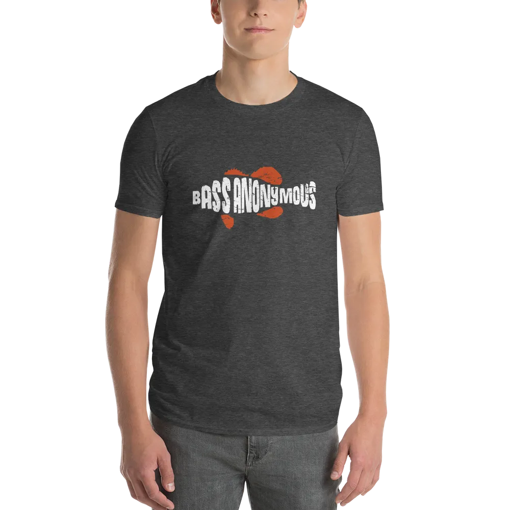 Men's BA Grunge White/Red SwimLogo Short-Sleeve T-Shirt