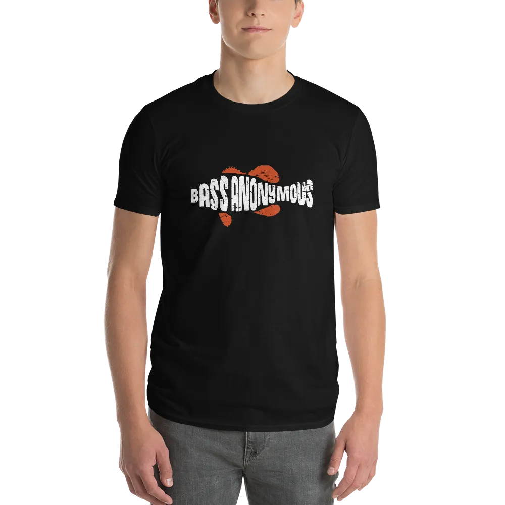 Men's BA Grunge White/Red SwimLogo Short-Sleeve T-Shirt
