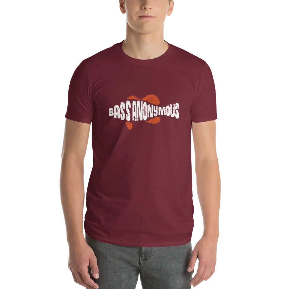 Men's BA Grunge White/Red SwimLogo Short-Sleeve T-Shirt