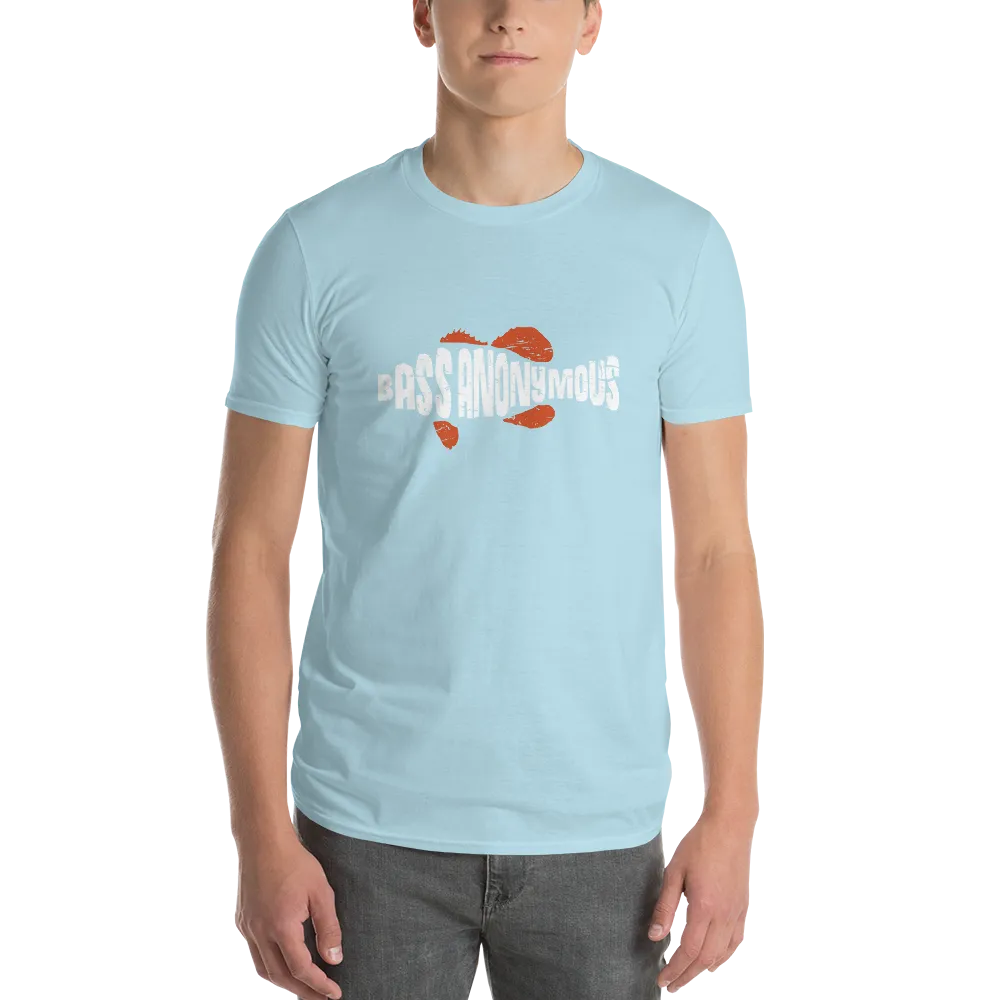 Men's BA Grunge White/Red SwimLogo Short-Sleeve T-Shirt