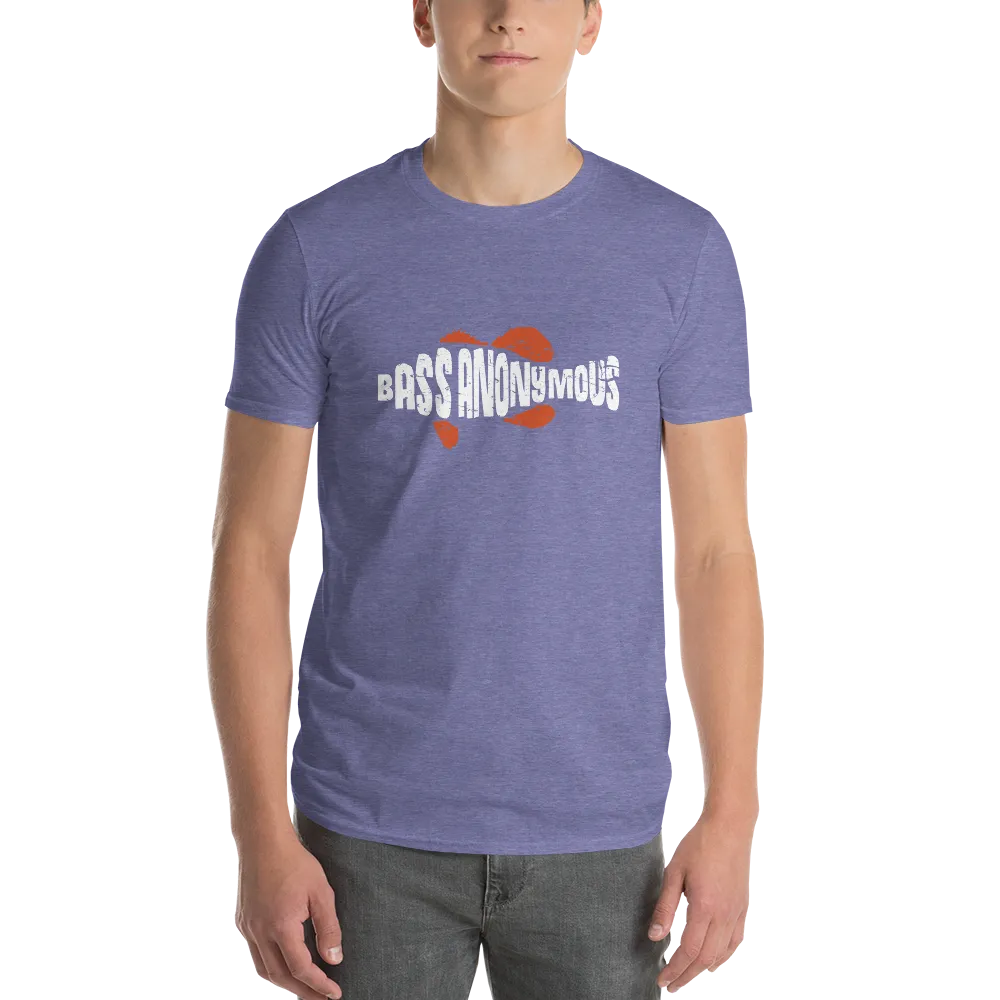Men's BA Grunge White/Red SwimLogo Short-Sleeve T-Shirt