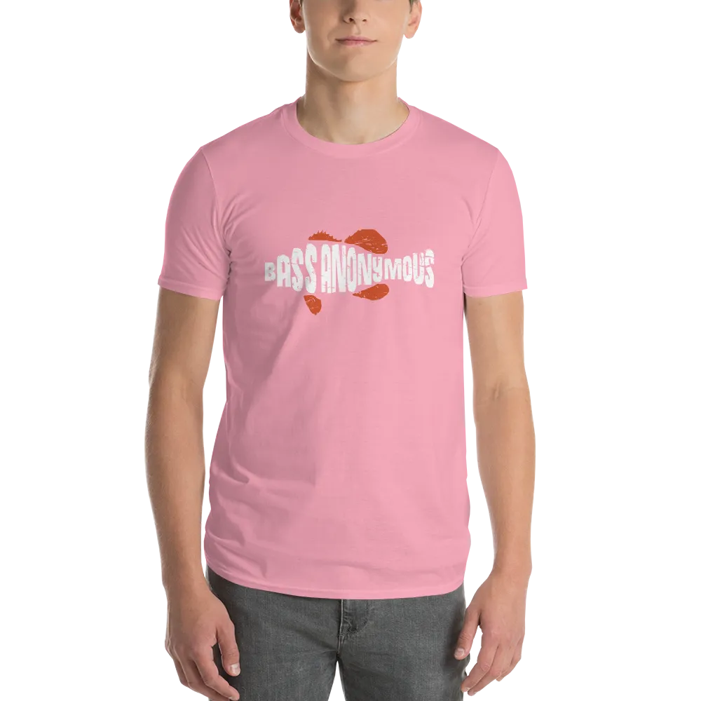 Men's BA Grunge White/Red SwimLogo Short-Sleeve T-Shirt