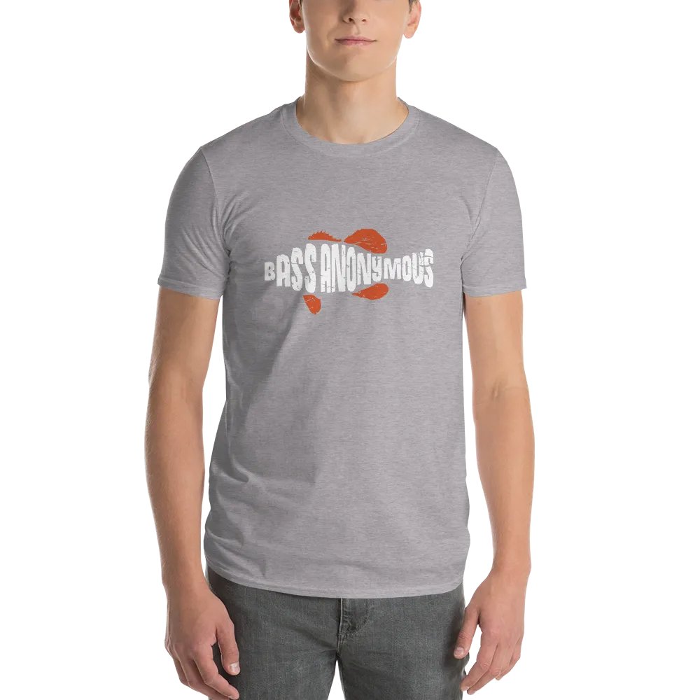 Men's BA Grunge White/Red SwimLogo Short-Sleeve T-Shirt