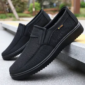Men's Breathable Slip-On Casual Shoes -