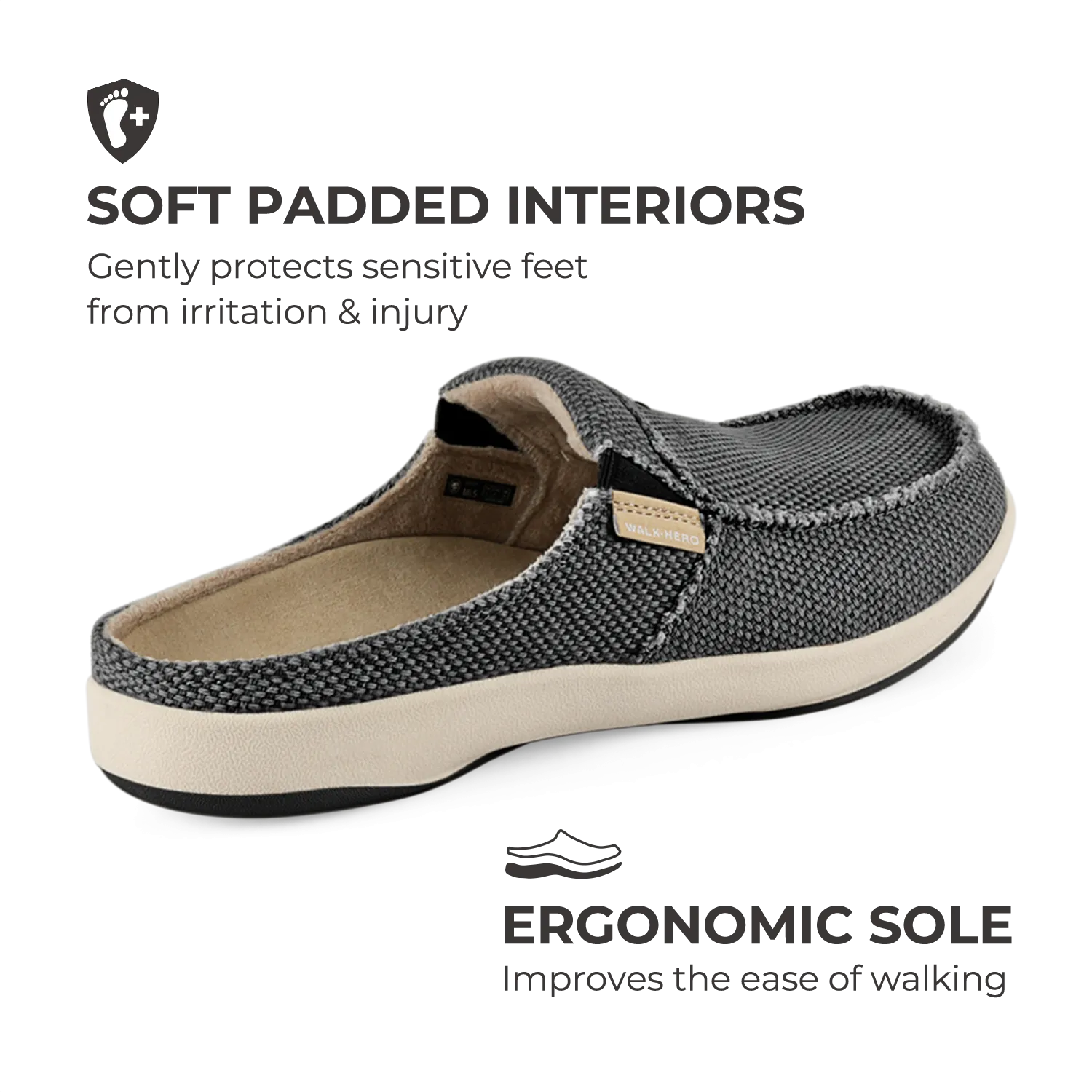 Men's Canvas Arch Support Slippers - BOGO