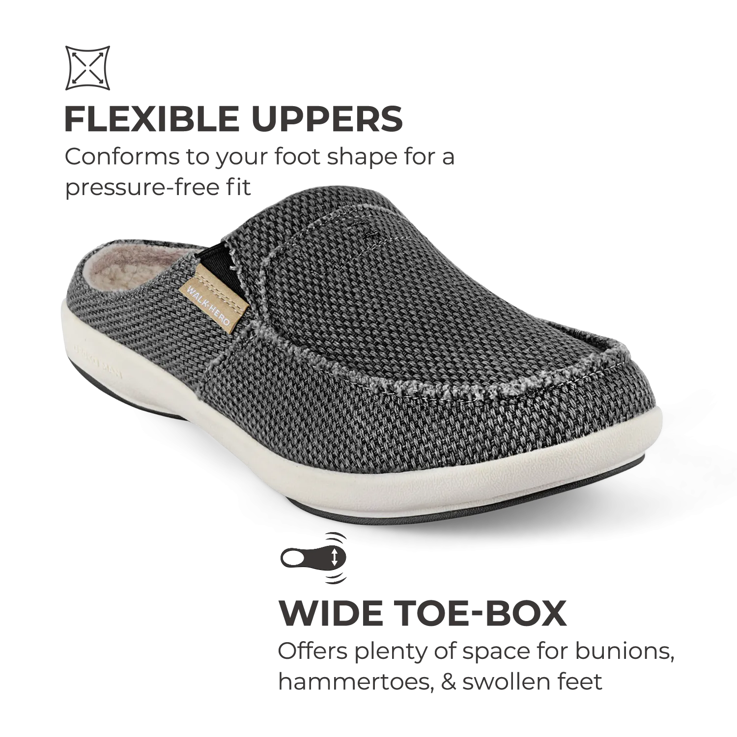 Men's Canvas Arch Support Slippers