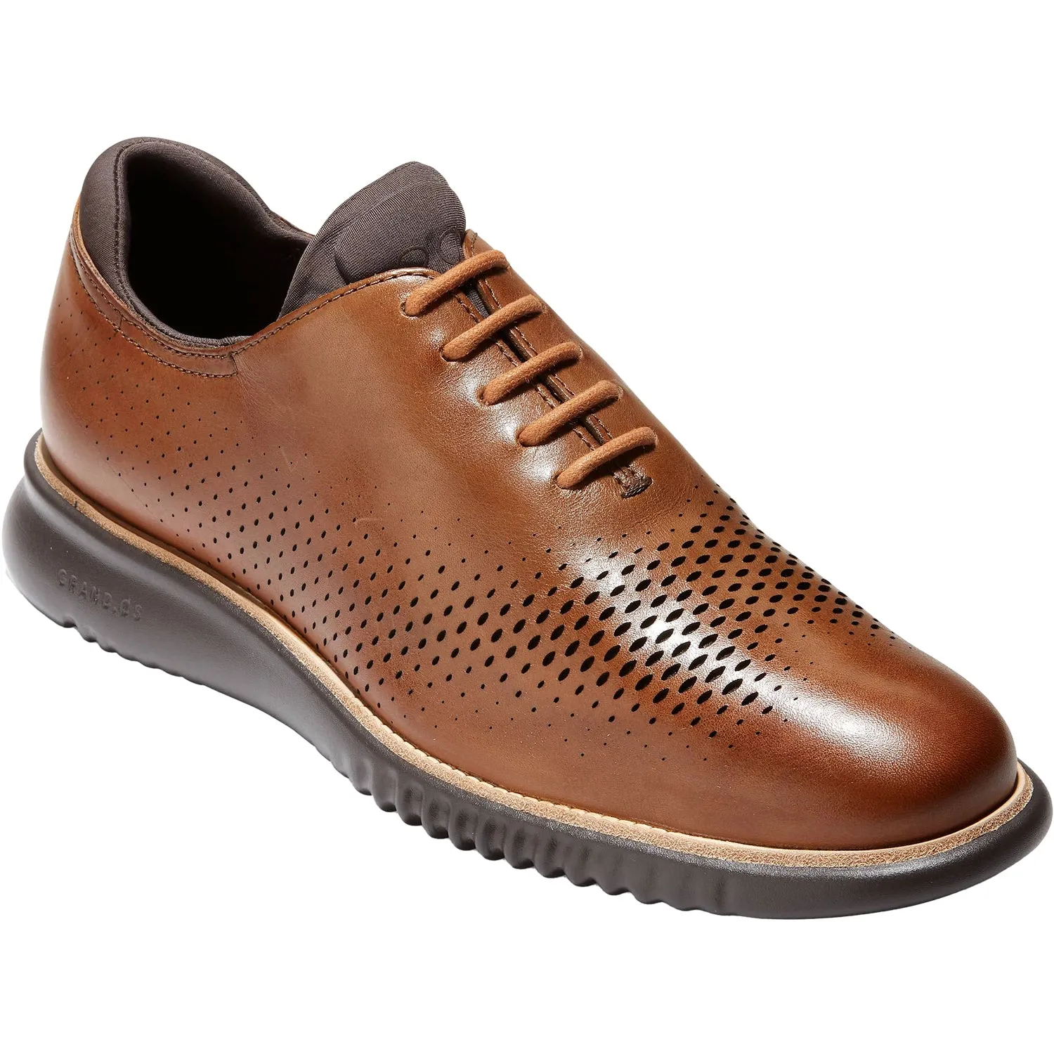 Men's Cole Haan 2.ZERØGRAND Laser Wingtip British Tan/Java Leather
