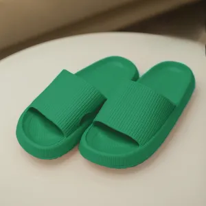 Mens Cushion Slides - Cloud Slides Emerald Green