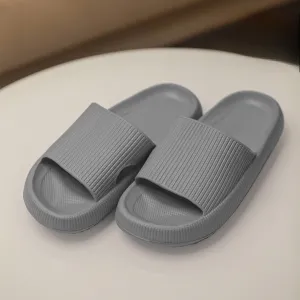 Mens Cushion Slides - Cloud Slides Grey