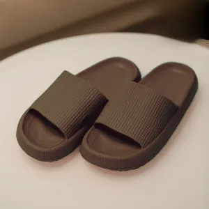Mens Cushion Slides - Cloud Slides Mocha Brown