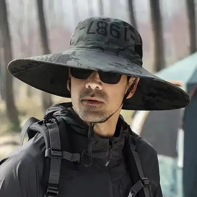 Men's Large Brim Outdoor Sun Hat