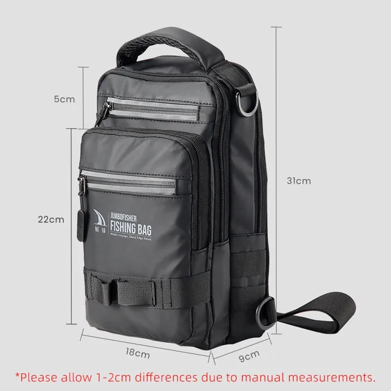Men's Large Fishing Chest Bag Fish Tackle Lure Organizer Storage Bagpack Multifuntional Waterproof Outdoor Sports Shoulder Bags